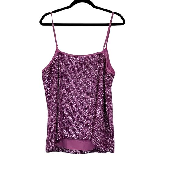NWT Show Me Your Mumu Spotlight Tank Magenta Sequins, XL - Picture 3 of 8